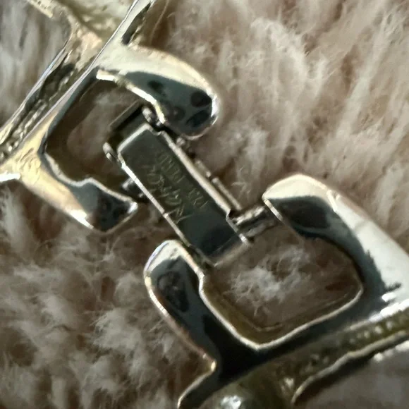 VTG Napier Wide Chain Link Necklace Large Statement Silver Tone Chunky Choker‎ - Picture 4 of 7